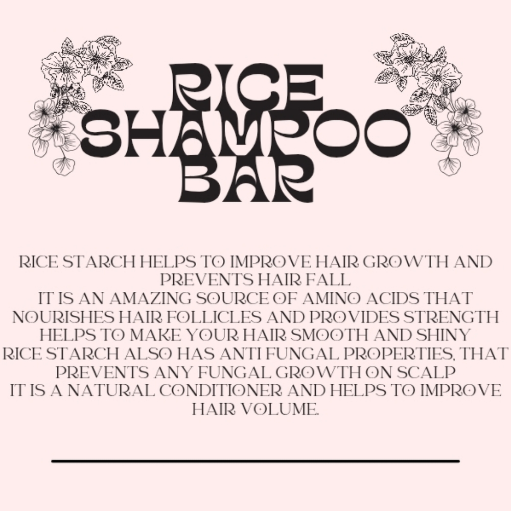 (1) BUY NOW 4 oz Handmade Rice Shampoo Bar - Picture 4 of 4